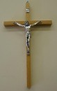 Wood Crucifix - narrow - 9.5 inch wall mounted