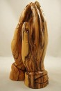 Olive wood Praying Hands statue - large