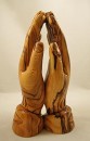 Olive wood Praying Hands statue - large