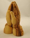 Olive wood Praying Hands statue - small