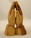 Olive wood Praying Hands statue - small
