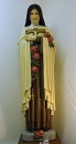 St Therese of Lisieux - wood carved statue - 52 inches