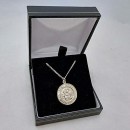 St Joseph silver medal with chain
