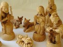 Carved Olive wood Nativity Set - 15cm