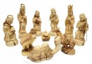 Carved Olive wood Nativity Set - 15cm