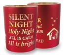 Christmas Glass Votive Light - Silent Night