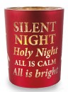 Christmas Glass Votive Light - Silent Night