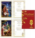 Christmas Card Pack - Deluxe Mass Bouquet - Nativity (single card)