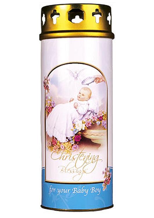 Christening Candle Boy