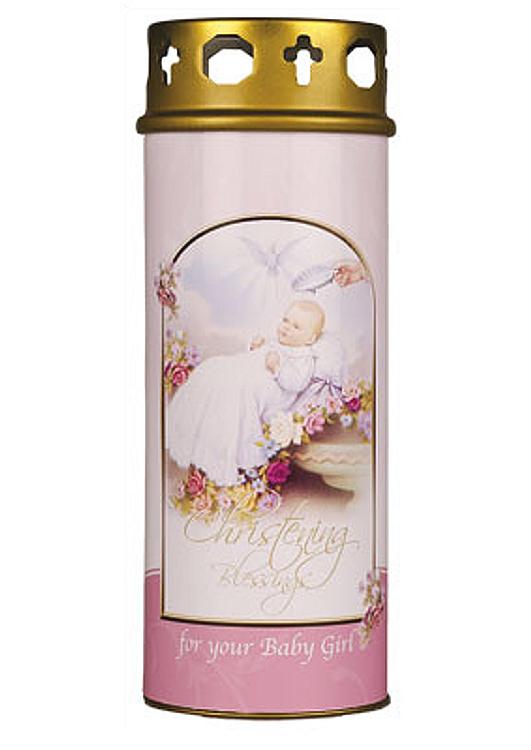 Christening Candle Girl