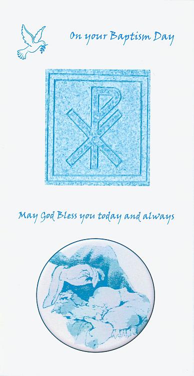 On Your Baptism Day - Boy Card