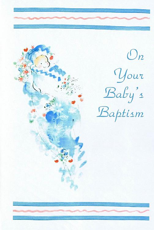 On Your Baby's Baptism - Boy Card
