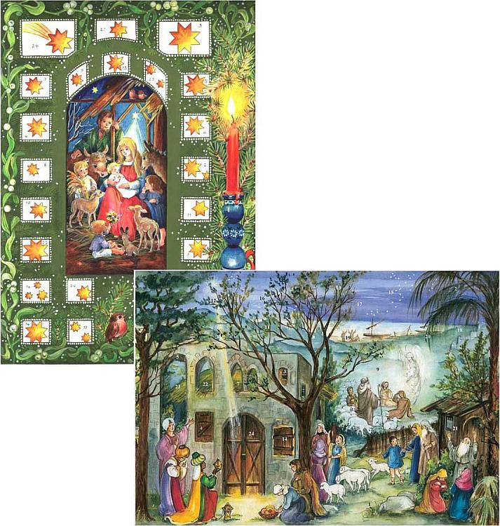 Advent Calendar x 2 - Star Nativity/Stable of Bethlehem