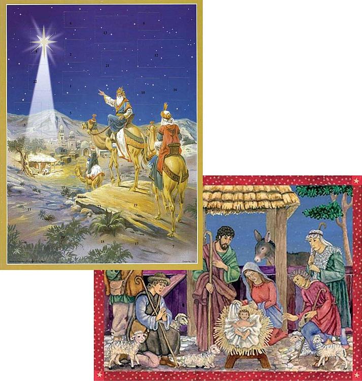 Large Advent Calendar x 2 - Wise Men/Shepherds