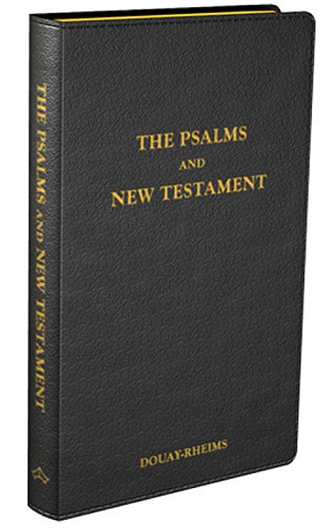 Psalms and New Testament - Douay Rheims - black