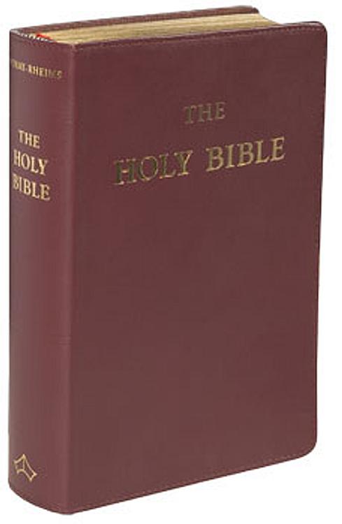 The Holy Bible - Douay Rheims - Flexible Leather - Burgundy