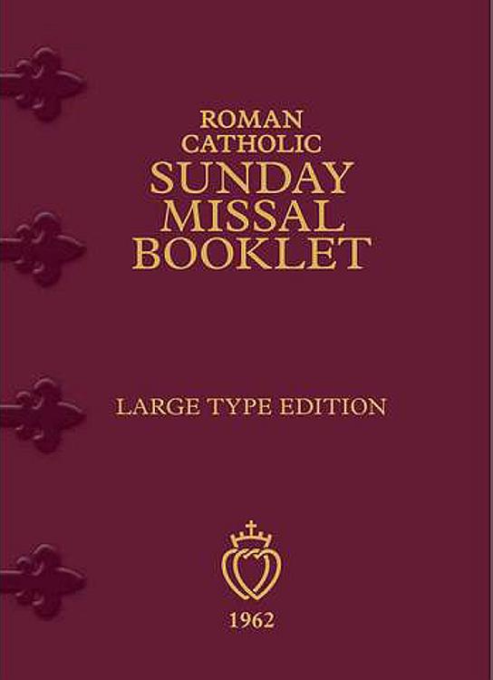 Roman Catholic Sunday Missal Booklet Large Print