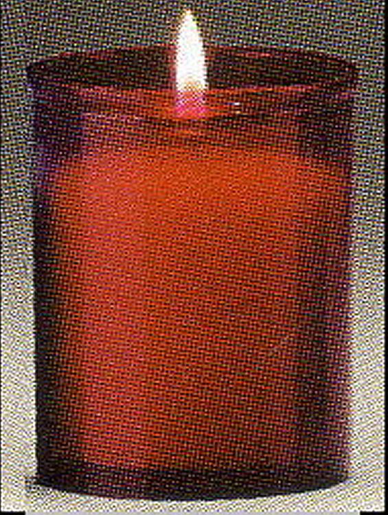24 hour votive candle - red x 4