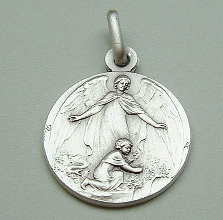 Guardian Angel medal - stamped medal
