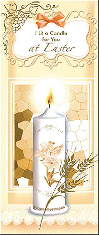 Easter Card - I Lit a Candle for You