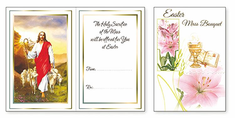 Deluxe Easter Mass Bouquet Card
