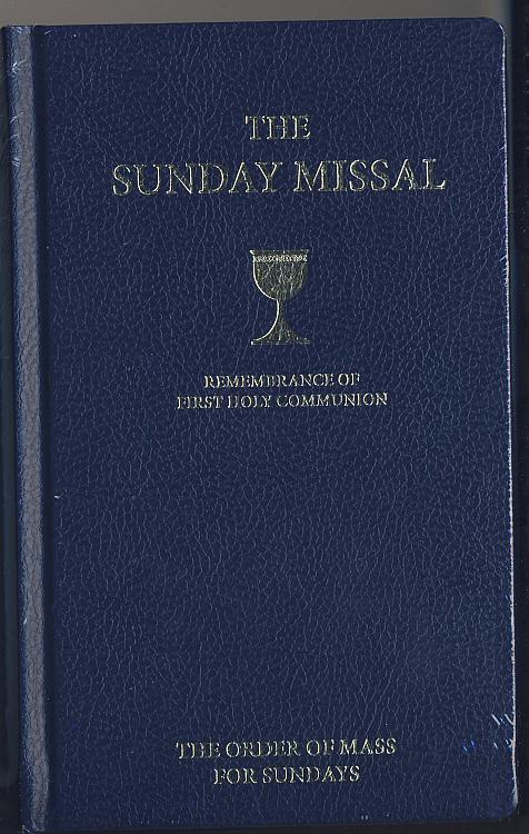 First Communion Missal - dark blue