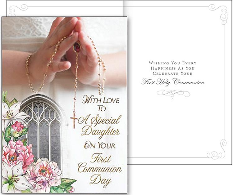 First Communion Card - Special Daughter