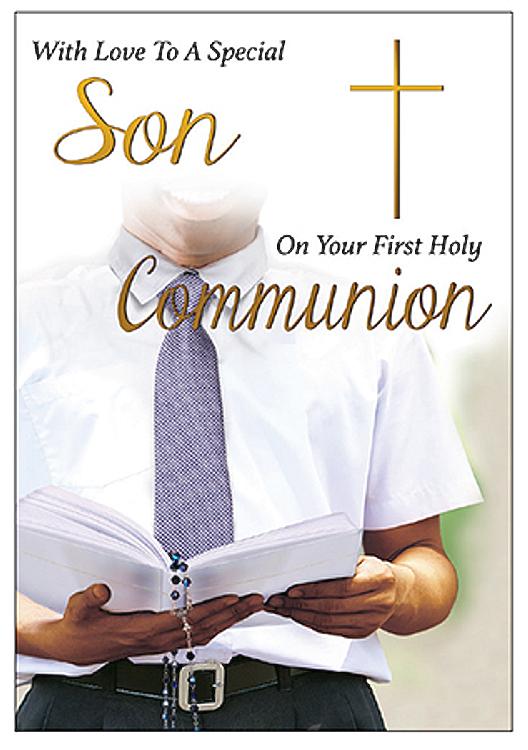 Son Communion Card - With Love
