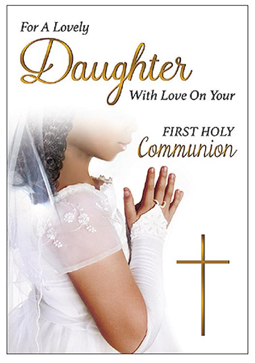 Daughter Communion Card - With Love