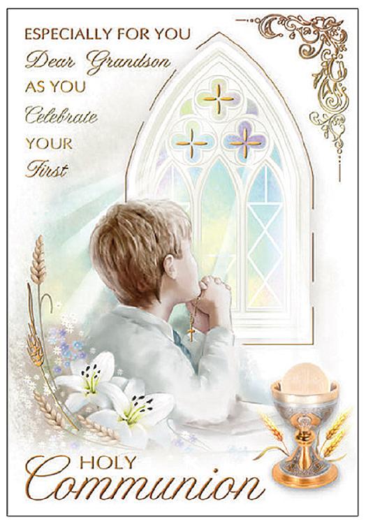 What To Write In A First Communion Card For Grandson