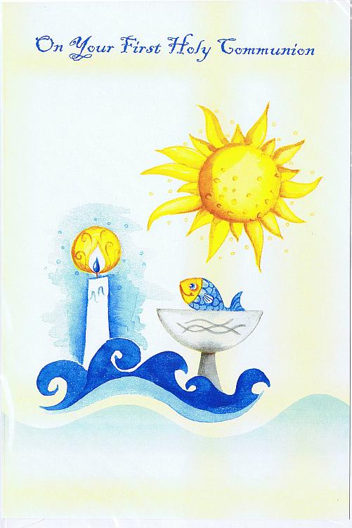 On Your First Holy Communion - Symbolic Card - Sun