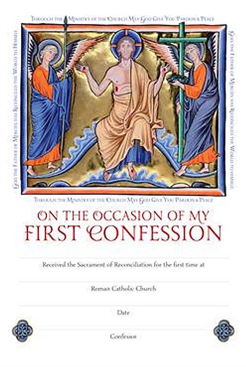 First Confession Certificate - Ingeborg x 25