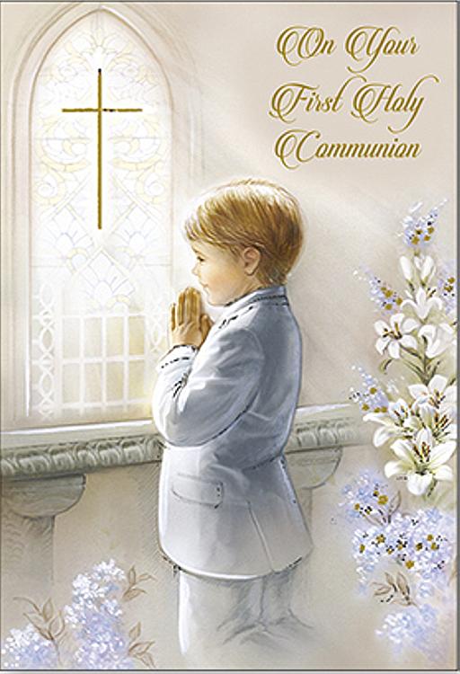 First Communion - Boy Card