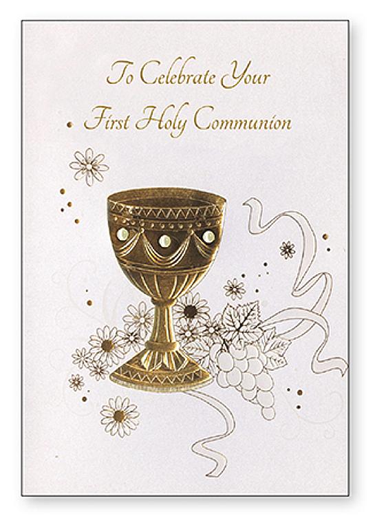 First Communion - Chalice Card