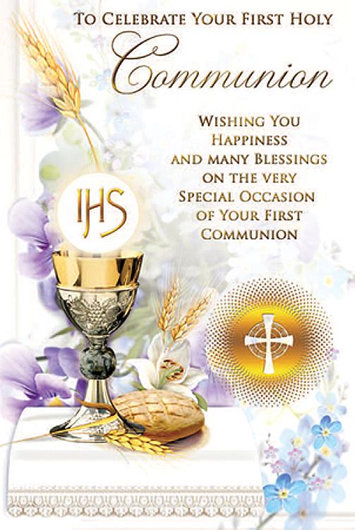 Symbolic First Communion Card - Celebrate