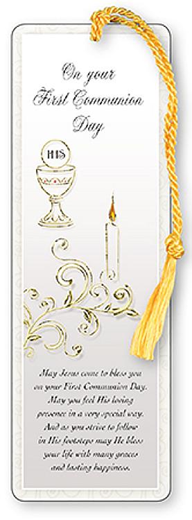 First Holy Communion Bookmark - Symbolic
