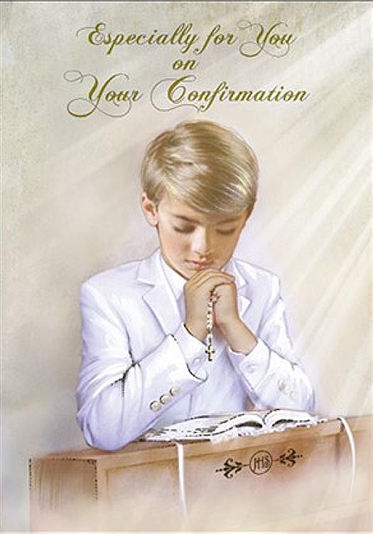 Boy Confirmation Card - Especially for You