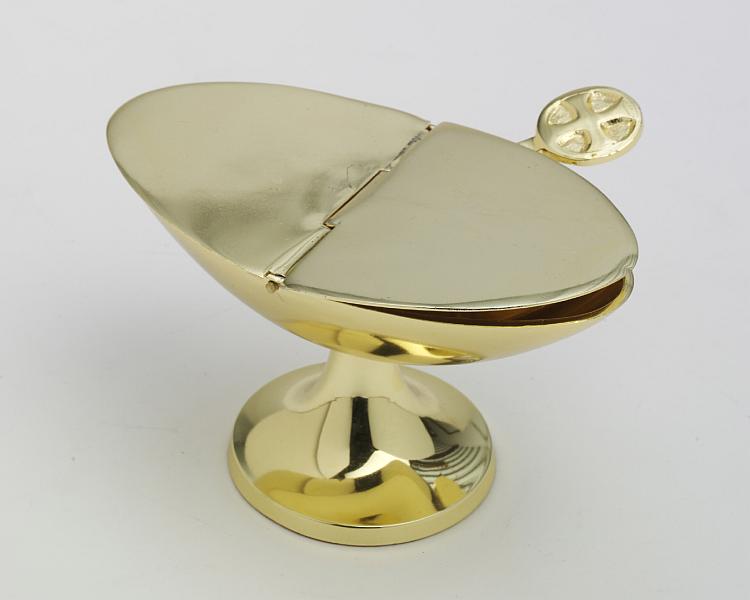 Goldplated Brass incense holder with spoon