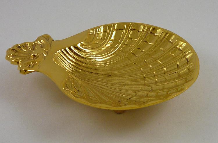 Gold-plated Brass Baptismal Shell