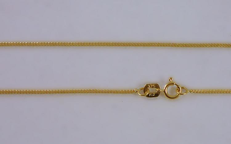 9ct Gold chain - 18 inch medium