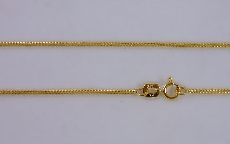 9ct Gold chain - 18 inch strong
