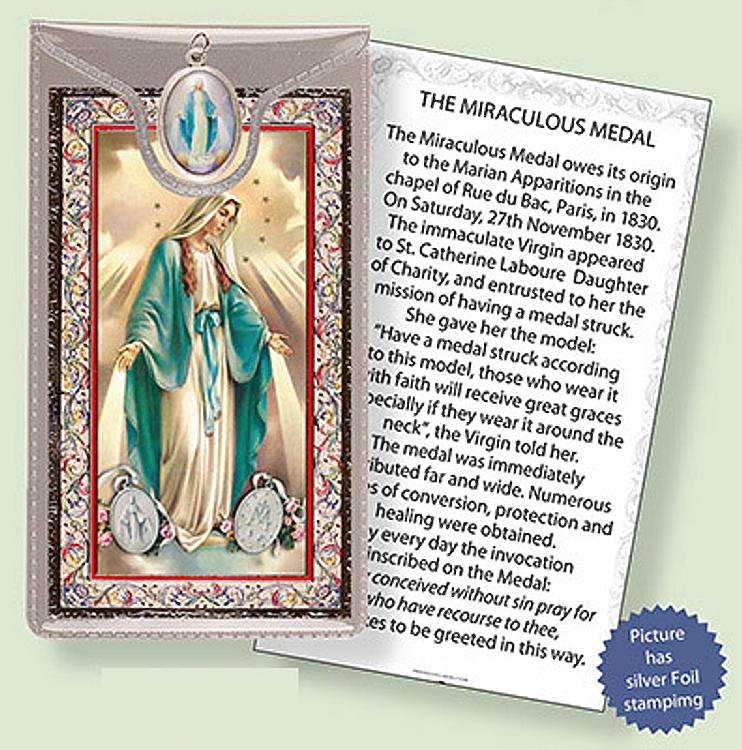 Miraculous Picture Medal with Prayer Card