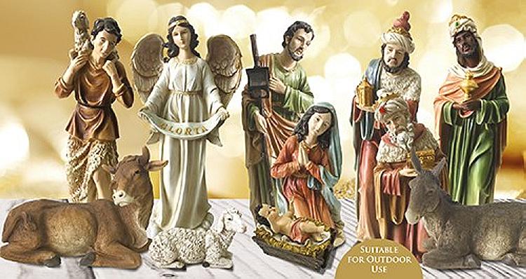 Large Nativity Set - 24 inch Fibreglass Figures