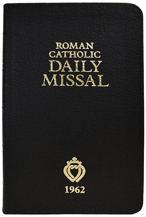 Roman Catholic Daily Missal (1962) - geniune leather