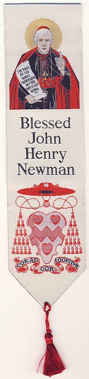 Blessed Cardinal Newman - Woven Bookmark