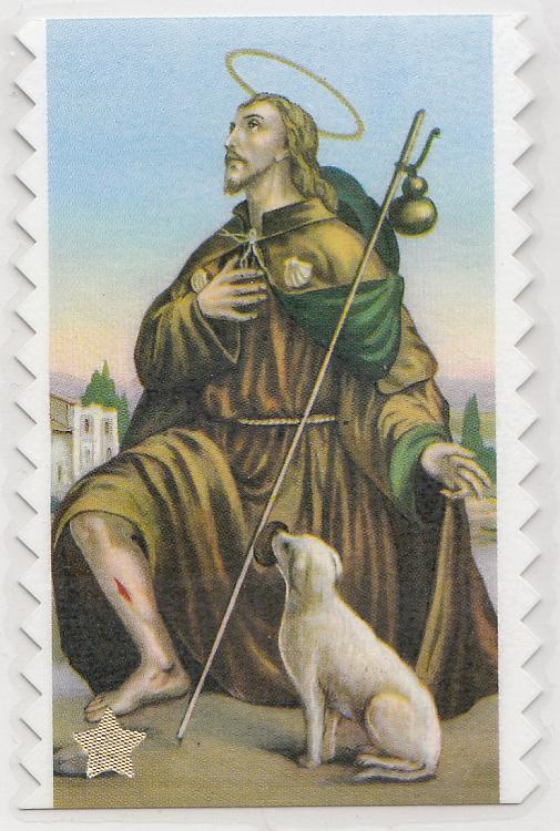 St Roch Relic Card