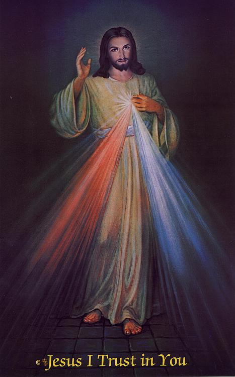 Divine Mercy Image -  8x10