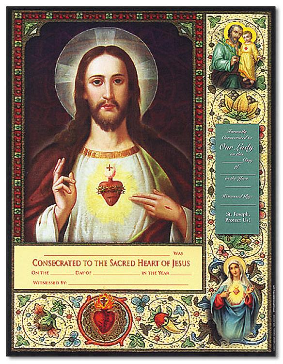 Consecration to the Sacred Heart and the Immaculate Heart