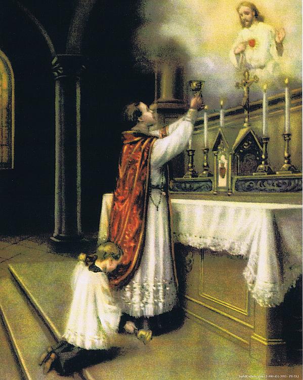 Priest at Altar Picture
