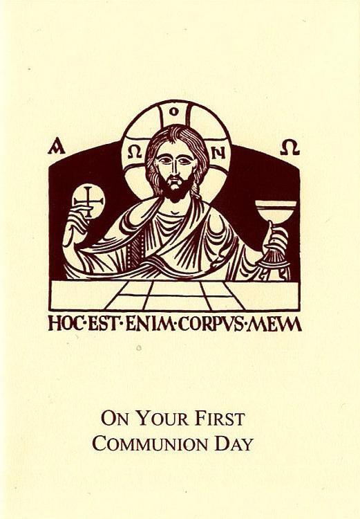First Communion Card - Eucharist
